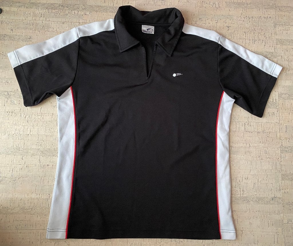 Rex professional Tennis shirt polo zwart - maat XL, Sport en Fitness, Ophalen of Verzenden, Zo goed als nieuw, Kleding, L2