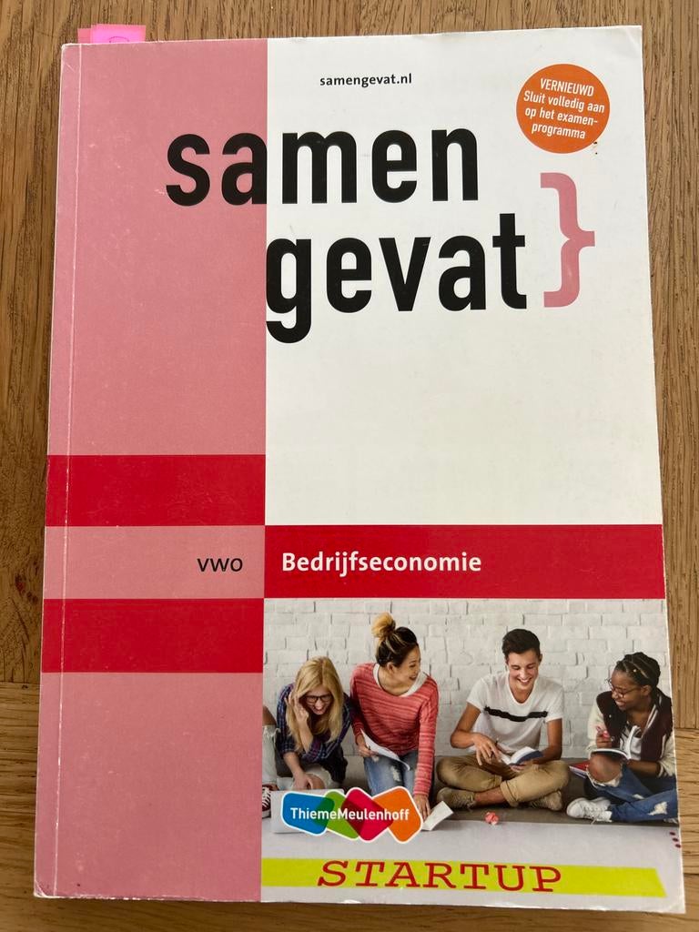 Samengevat Bedrijfseconomie VWO - ThiemoMeulenhoff, Ophalen of Verzenden, Gamma, Zo goed als nieuw, WO