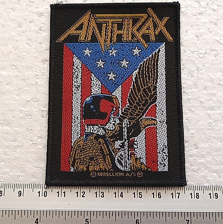Anthrax zeer mooie nieuwe patch a313 -- 7.5x10 cm metal, Ophalen of Verzenden, Nieuw, Kleding