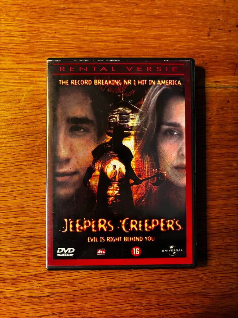 Jeepers Creepers DVD - Horrorfilm (Rental Versie), Cd's en Dvd's, Dvd's | Horror, Vanaf 16 jaar, Ophalen of Verzenden, Zo goed als nieuw