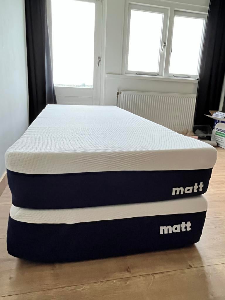 2x brandschoon Matt original matras 90x210 ZGAN, Huis en Inrichting, Slaapkamer | Matrassen en Bedbodems, Ophalen, 90 cm, Eenpersoons