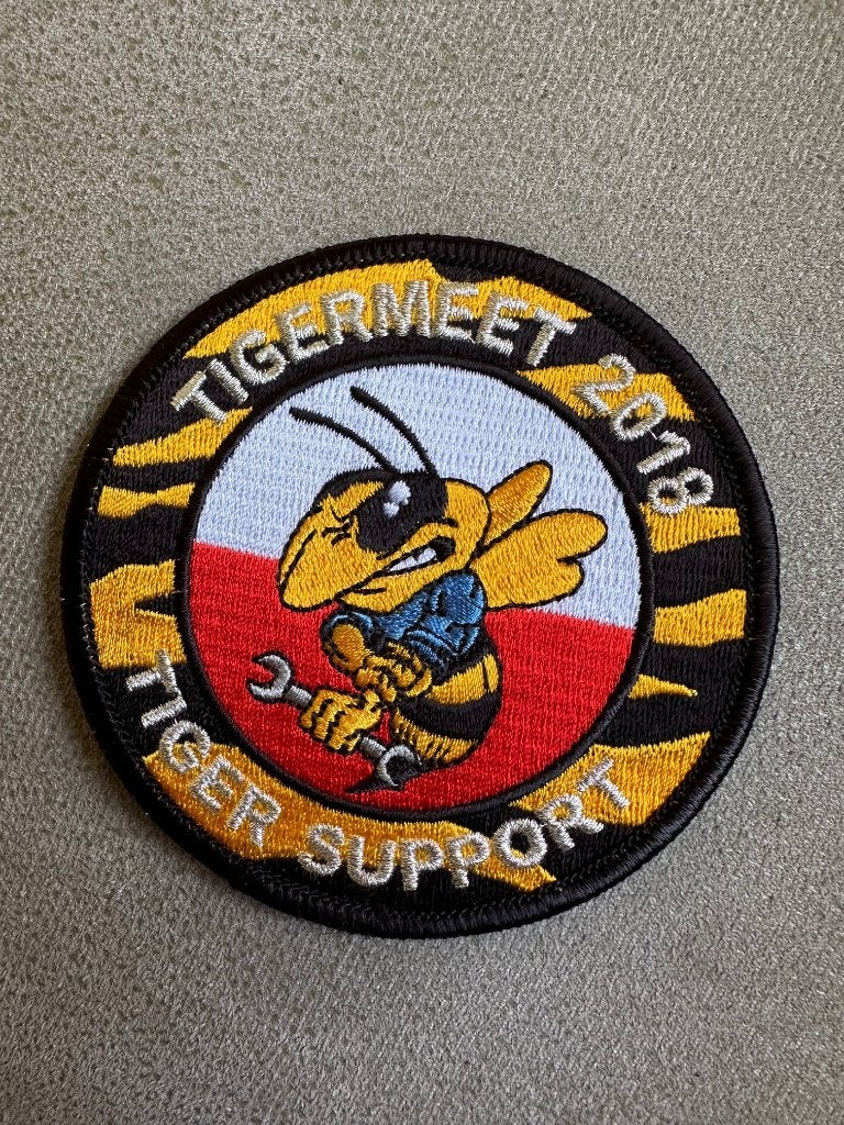 Tigermeet 2018 patch, Verzamelen, Ophalen of Verzenden, Gebruikt, Patch, Badge of Embleem