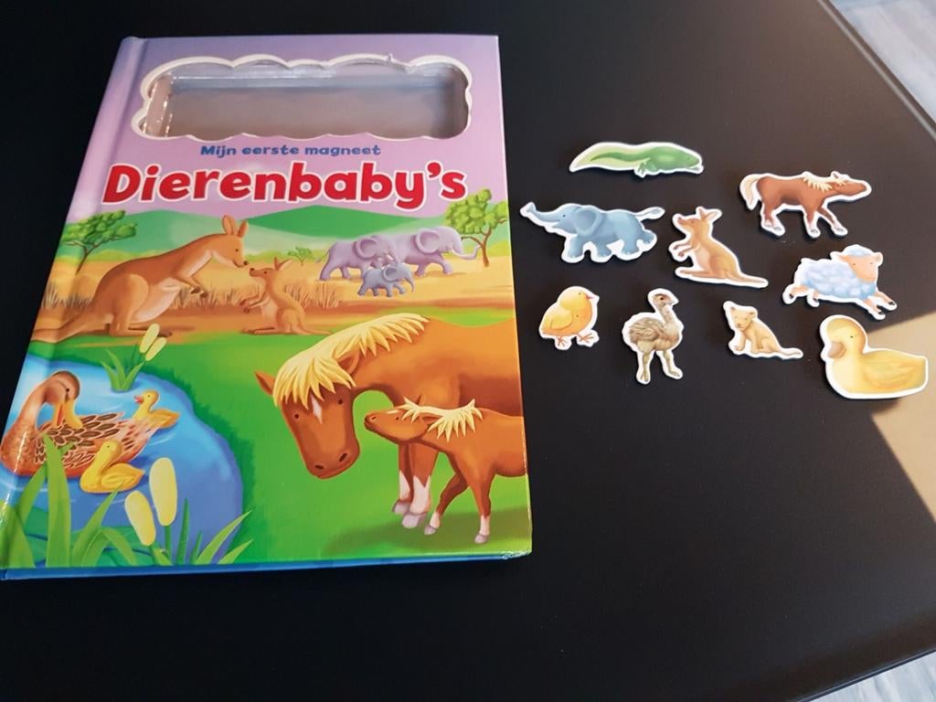 Mijn eerste magneet Dierenbaby's boek., Ophalen of Verzenden, Zo goed als nieuw