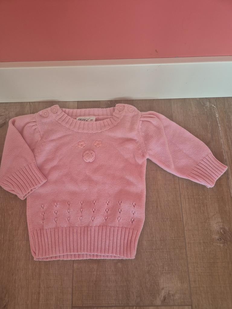 Roze baby truitje maat 56 – gebreid, Ophalen of Verzenden, Zo goed als nieuw, Meisje, Truitje of Vestje