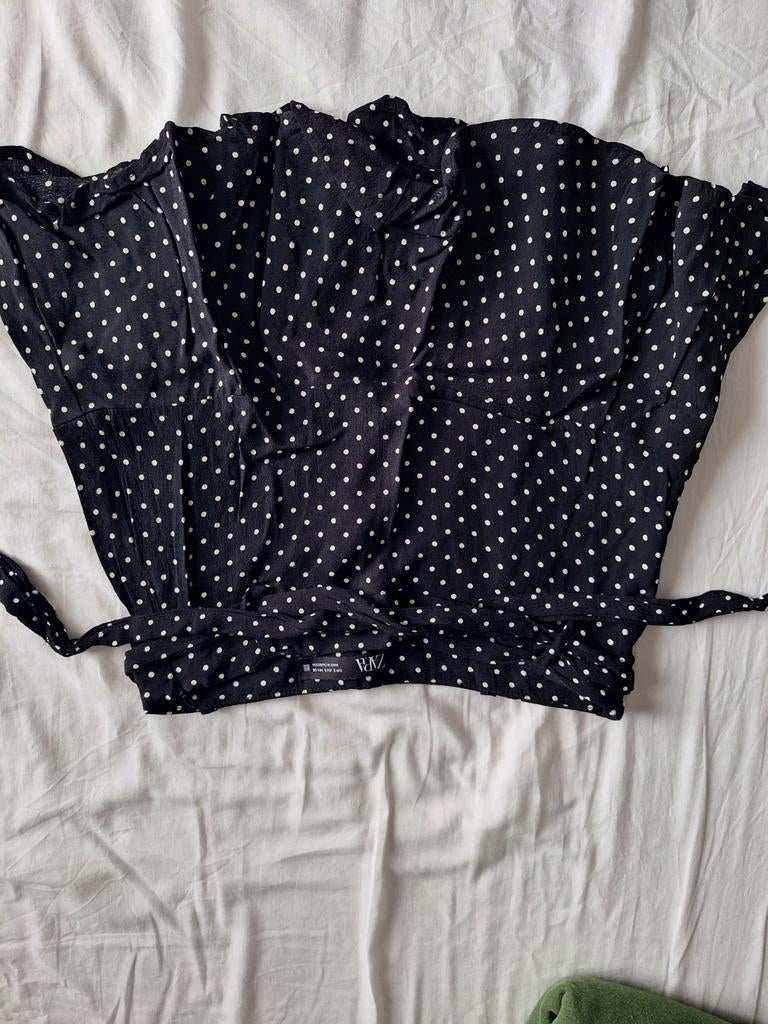 Zara Zwart Jurkje met Witte Stippen - Maat S, Ophalen of Verzenden, Zo goed als nieuw, Maat 36 (S), Boven de knie