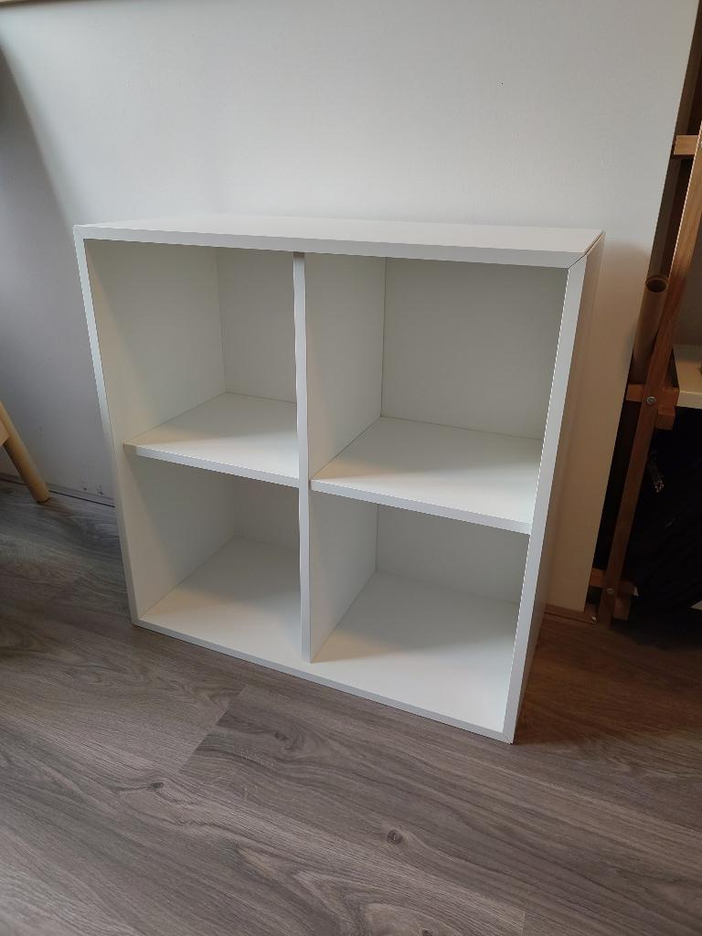 EKET Kast met 4 vakken wit (2/2), Ophalen, Gebruikt, 50 tot 100 cm, Minder dan 100 cm