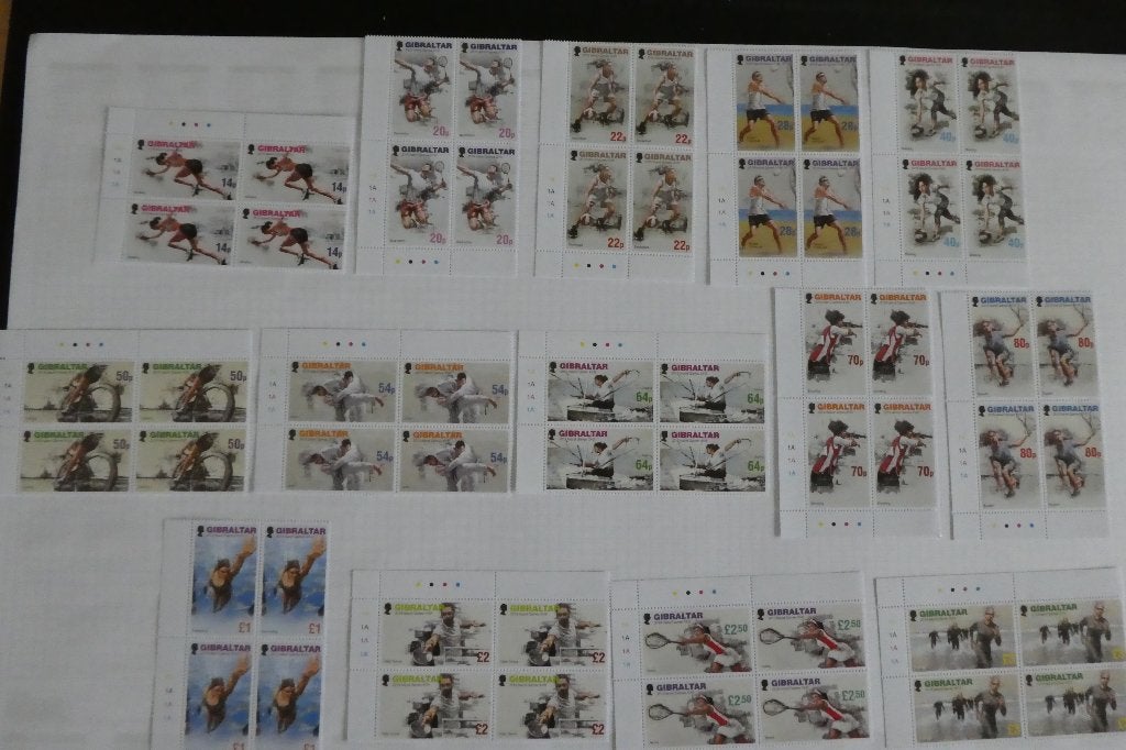 RA-19 : Gibraltar p.f. Island Games 2019 ( blokken van 4 ) !, Postzegels en Munten, Postzegels | Volle albums en Verzamelingen