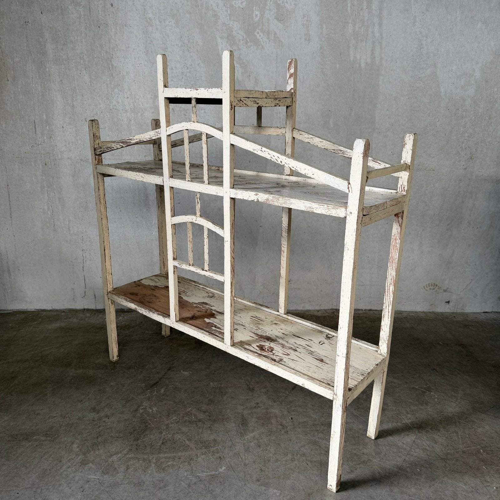Antiek plantenrek, oude stelling, houten rek, kast, Ophalen