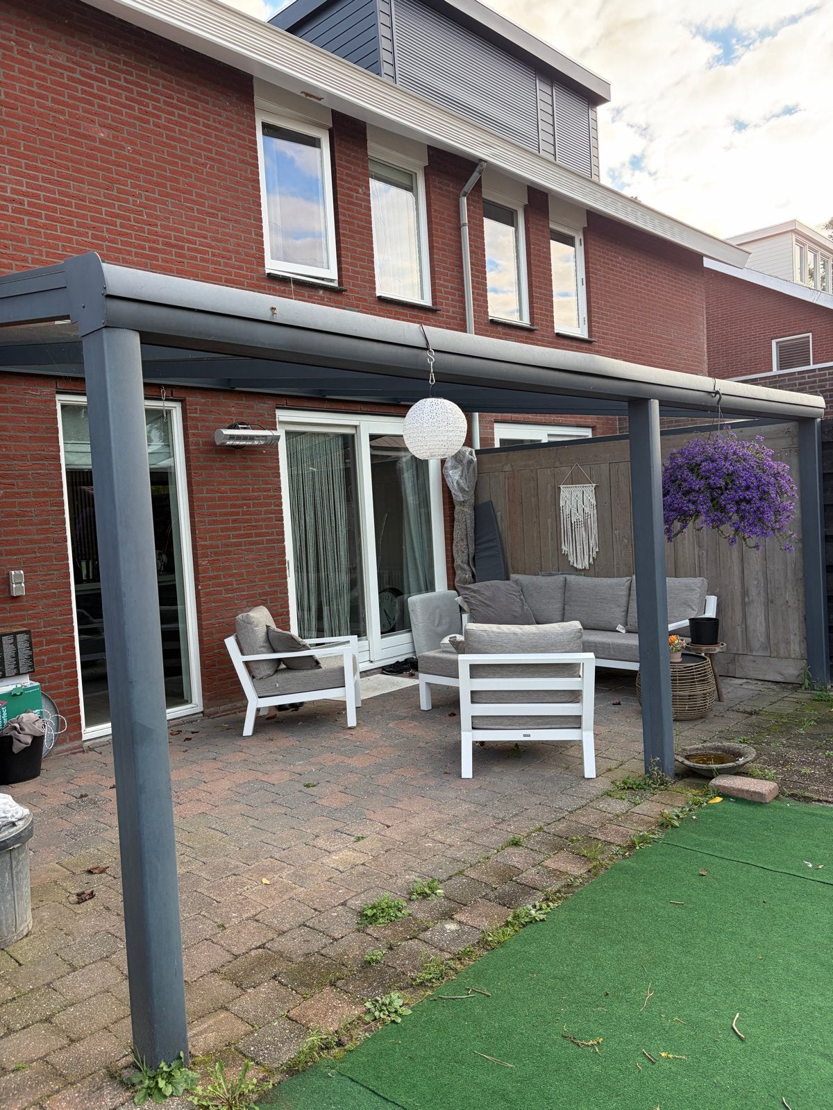 Moderne Veranda met  Glazen Dak, Tuin en Terras, Ophalen, Gebruikt, Veranda