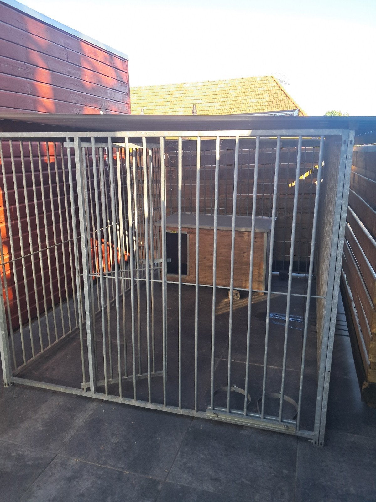 Honden kennel 3x2 met goed dak, Ophalen, 110 cm of meer, 100 cm of meer