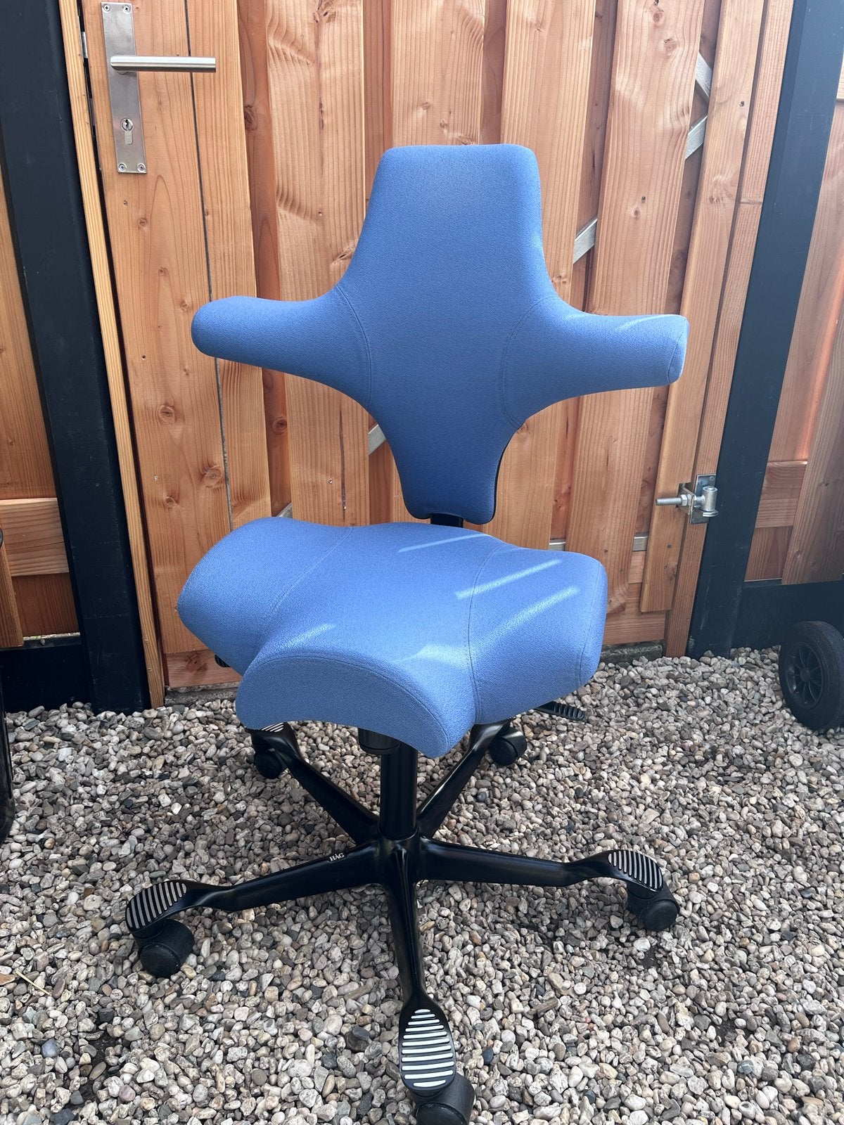 HÅG Capisco Ergonomische Bureaustoel - Zo goed als nieuw, Huis en Inrichting, Bureaustoelen, Ophalen, Blauw, Zo goed als nieuw