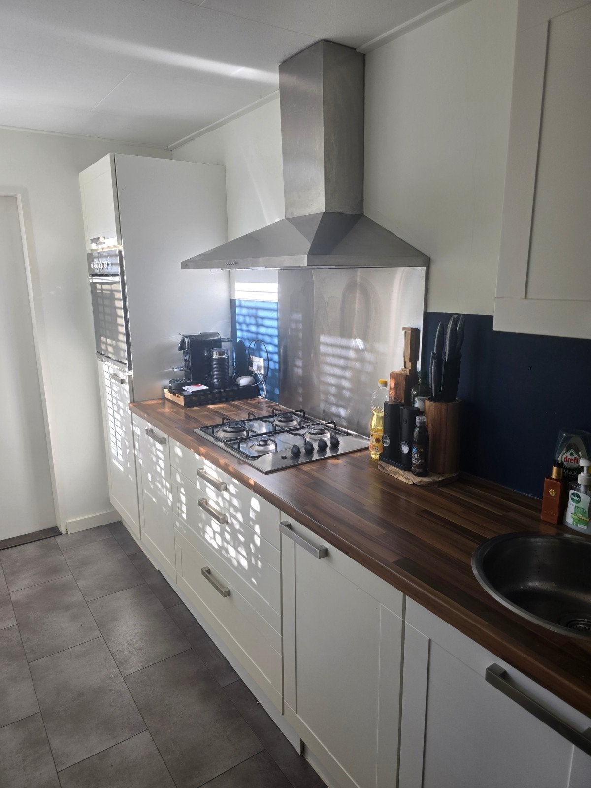 Complete keuken inclusief apparatuur 4 meter lang, Huis en Inrichting, Keuken | Complete keukens, Ophalen, Gebruikt