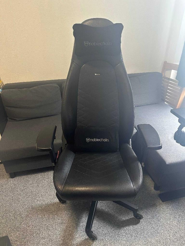 Noblechairs Icon Black, Ophalen, Gaming bureaustoel, Zwart, Zo goed als nieuw