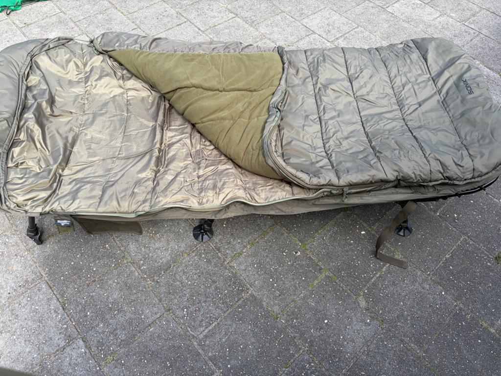 Sonik Bank-Tek 5 Season Sleep System Bedchair, Ophalen, Nieuw, Overige typen