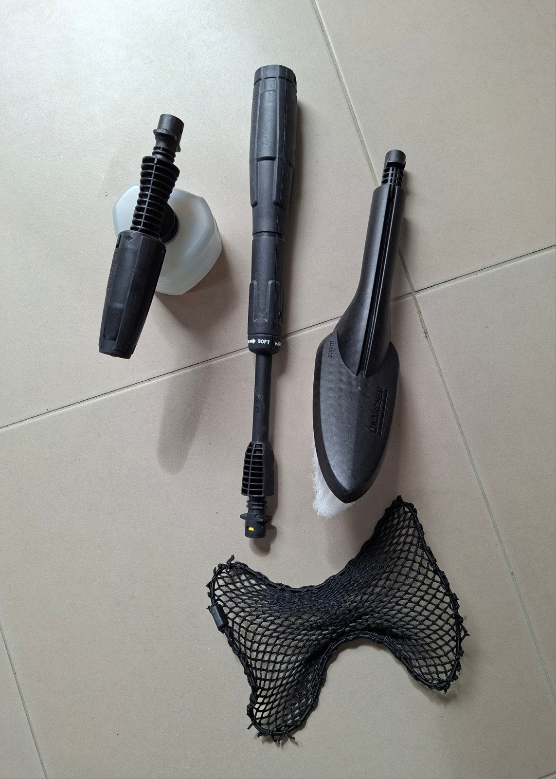 Karcher Set: Wasborstel, Schuimspuit, Netje nieuw!, Ophalen of Verzenden, Nieuw, Karcher