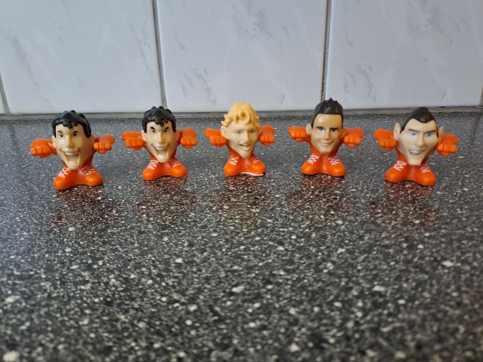 Oranje vintage juichvogeltjes c1000 (5 stuks), C1000, Onbekend, Ophalen of Verzenden, Onbekend