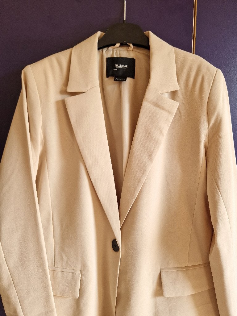 Blazer, Beige, Ophalen of Verzenden, Gedragen, Maat 36 (S)