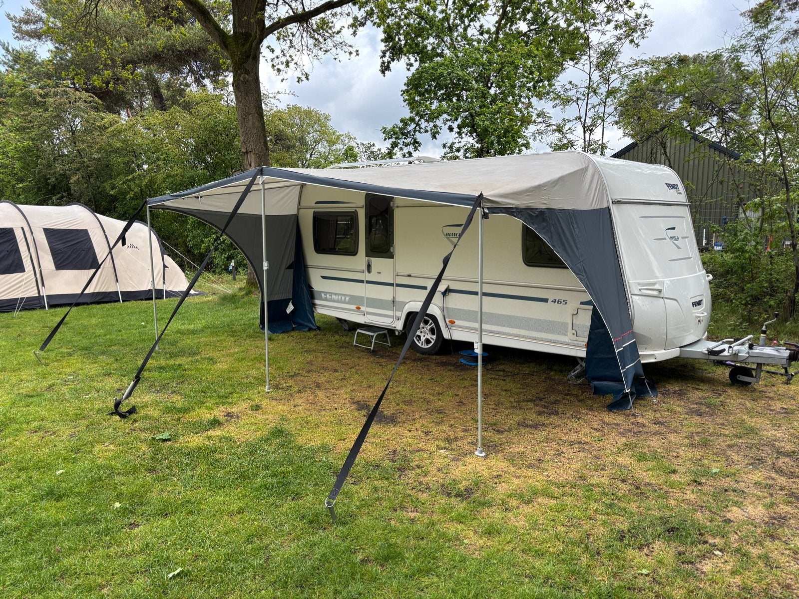 Complete luifel Ten Cate omloopmaat 960cm met zijwanden, Ophalen, Gebruikt