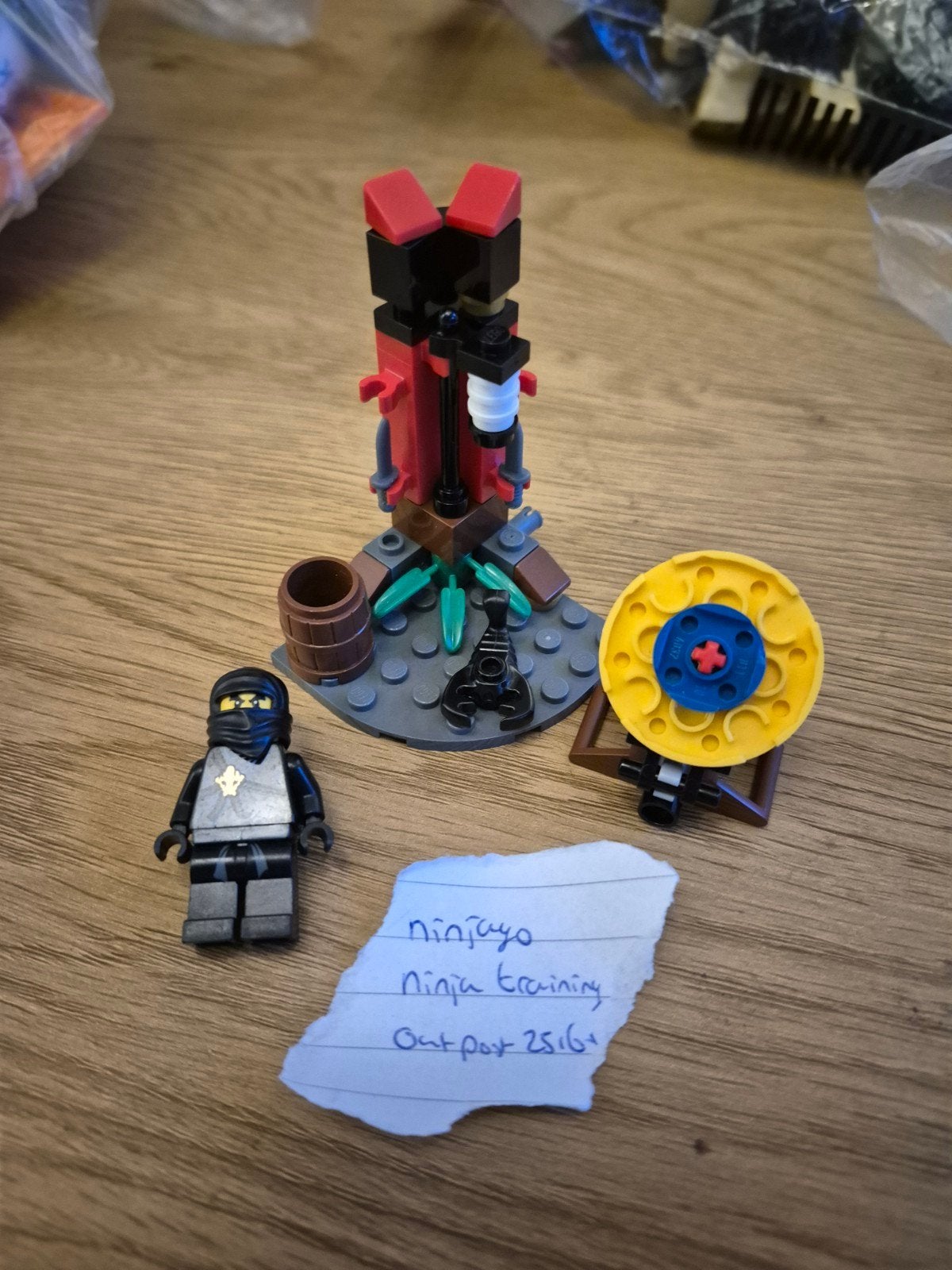 Lego Ninjago Ninja Training Outpost 2516 met minifiguur, Gebruikt, Lego, Ophalen of Verzenden, Compleet