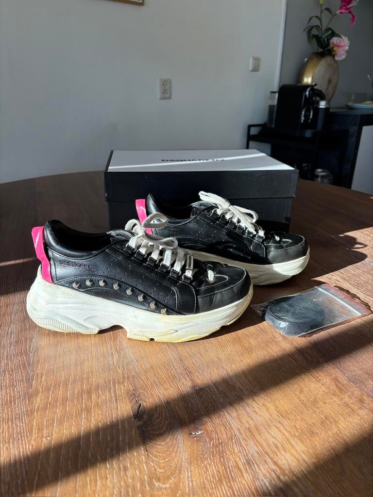 Dsquared bumpy 551 sneakers / schoenen, Zwart, Ophalen of Verzenden, Sneakers of Gympen, Gedragen