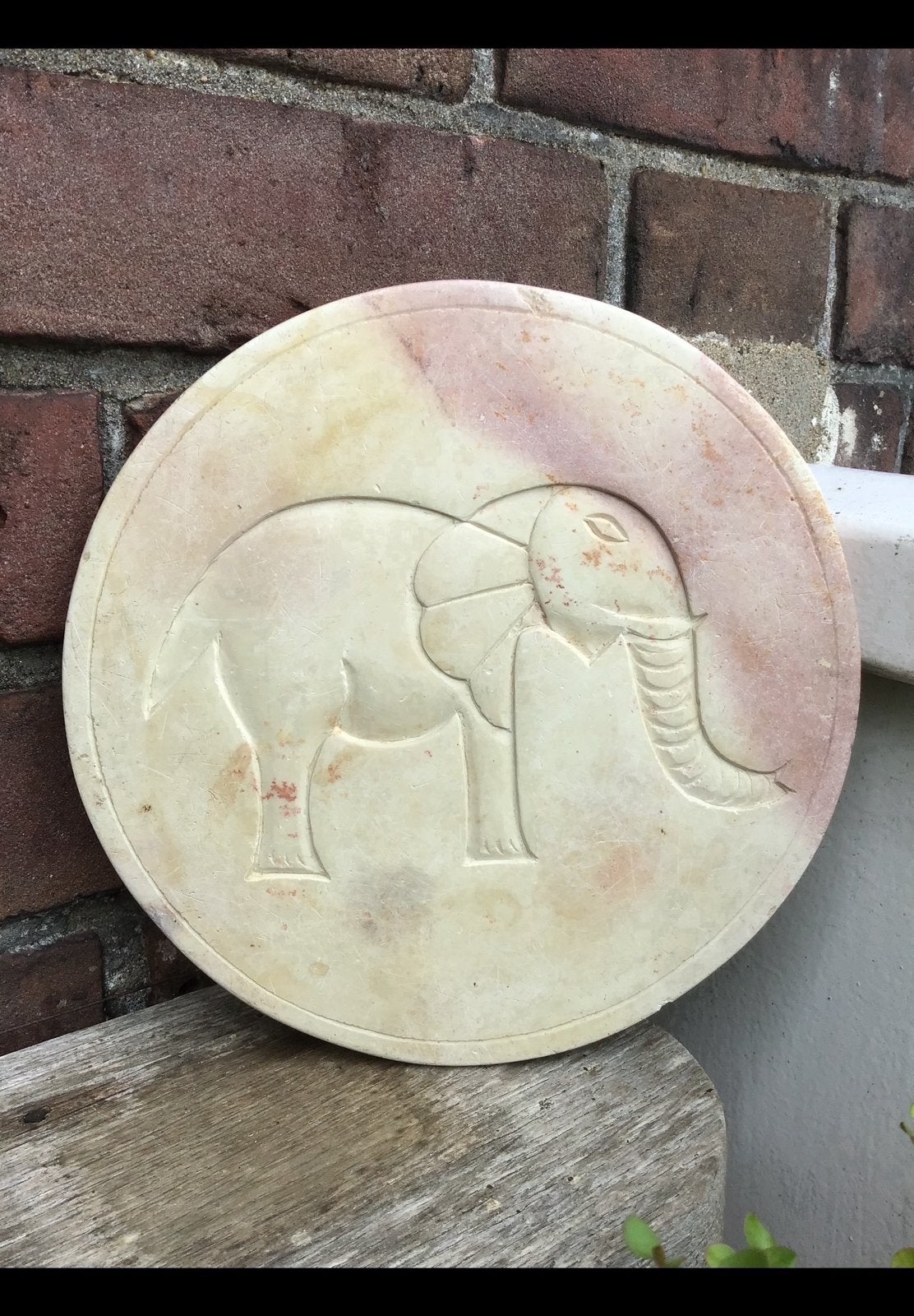 Stenen onderzetter, pannenonderzetter v soapstone, Afrikaans, Ophalen of Verzenden