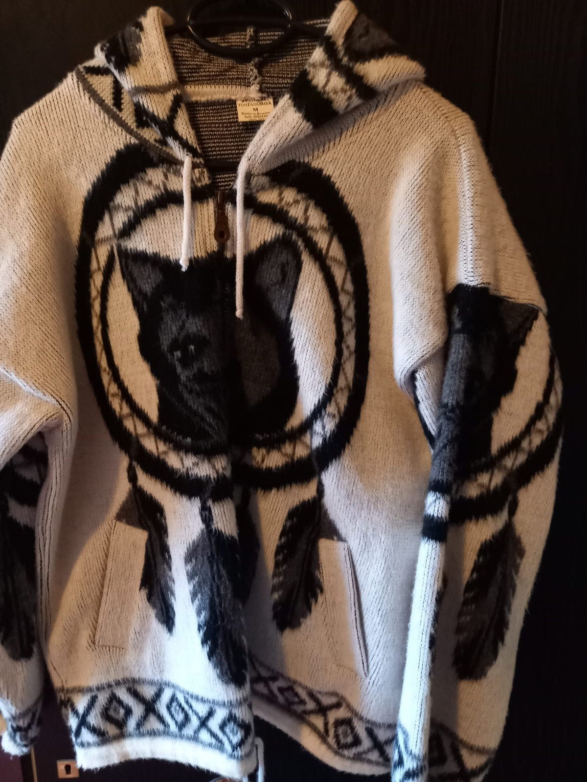 Wolven vest, Ophalen, Zo goed als nieuw, Maat 38/40 (M), Meerkleurig