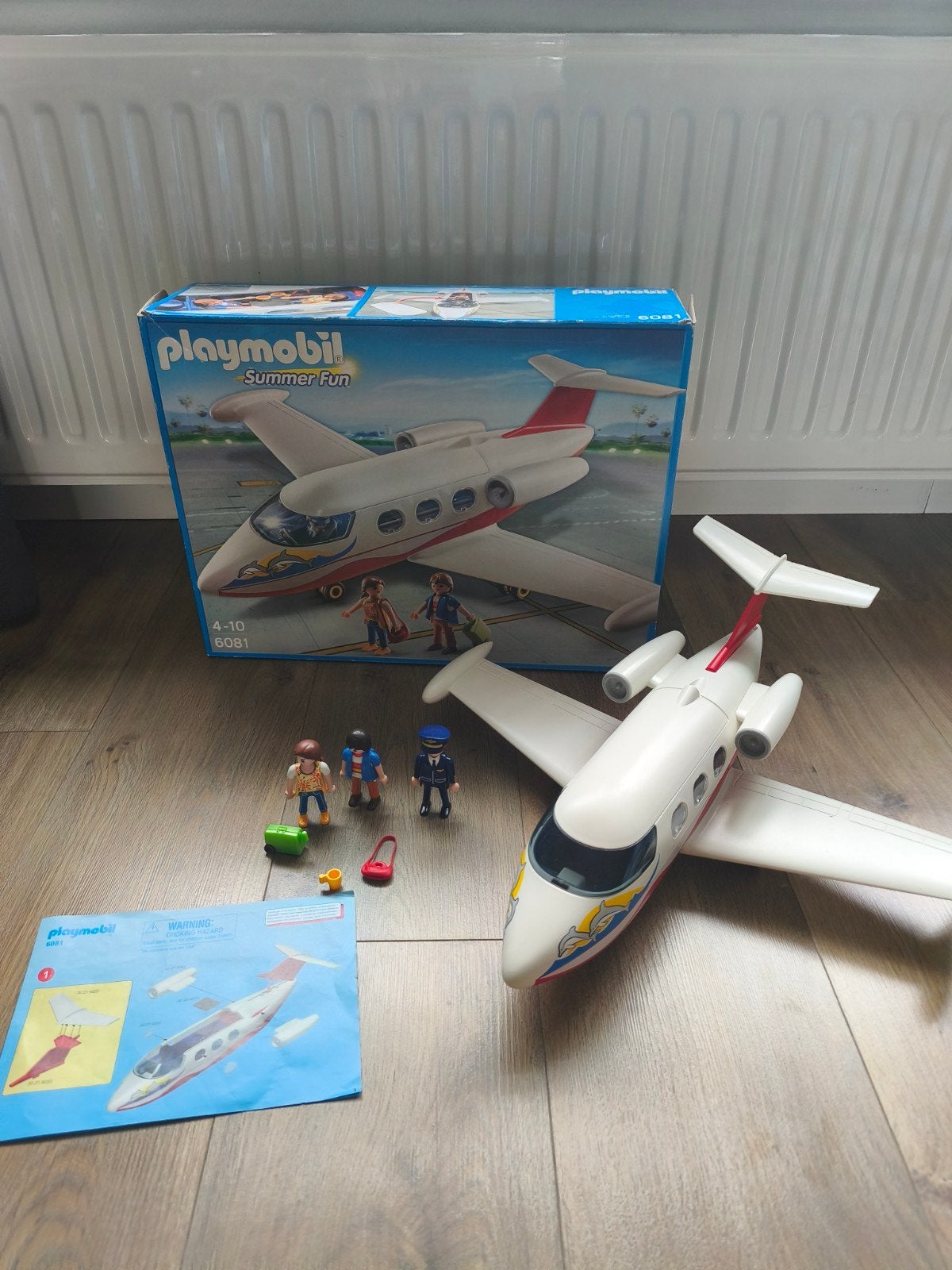Playmobil Summer Fun Privéjet 6081 met figuren en doos, Complete set, Voertuig, Ophalen of Verzenden, Summer fun