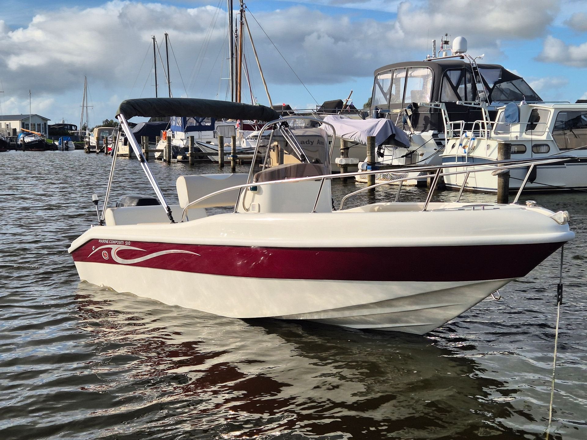 Aanbieding compositi 510 in zeer nette staat met suzuki 70pk, -, Zo goed als nieuw, -, -