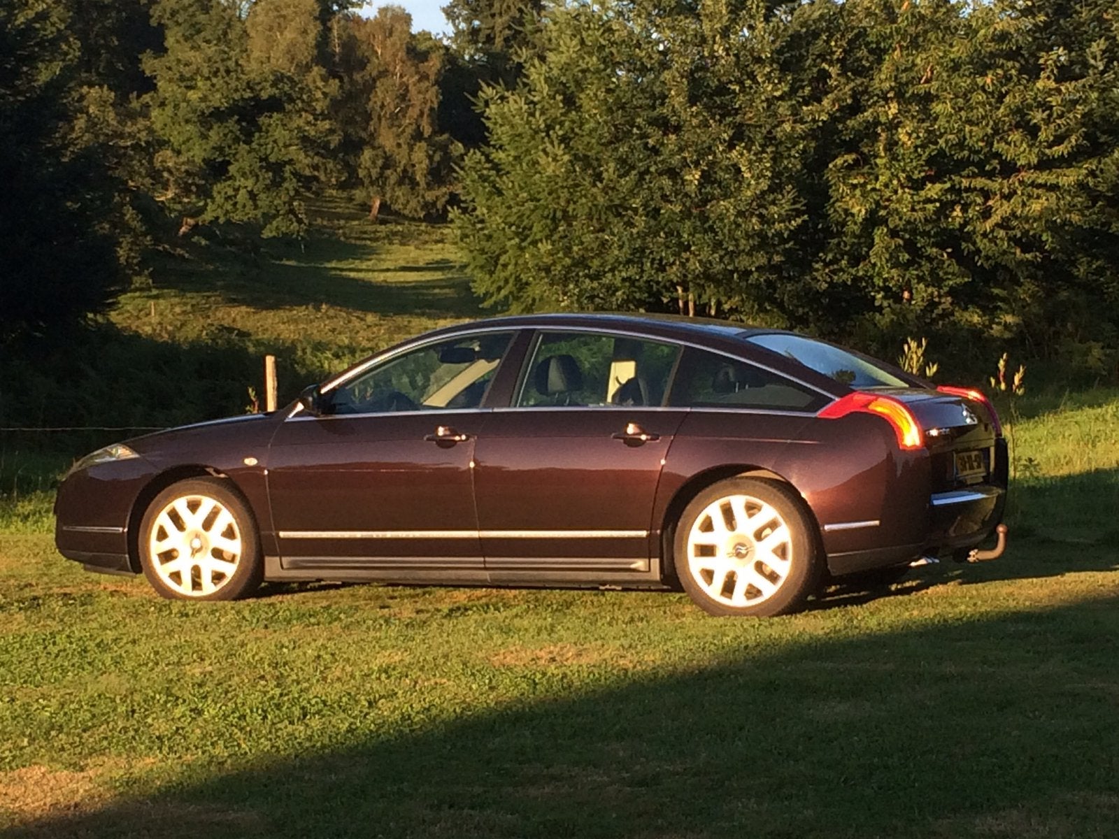 Citroën C6 3.0 V6 2007 Lignace benz. ganache  zw leder int, Ophalen, Gebruikt