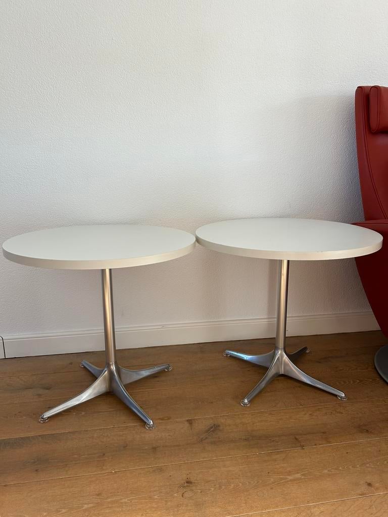 Cor Sedia vintage bijzettafels wit retro space age, Ophalen of Verzenden
