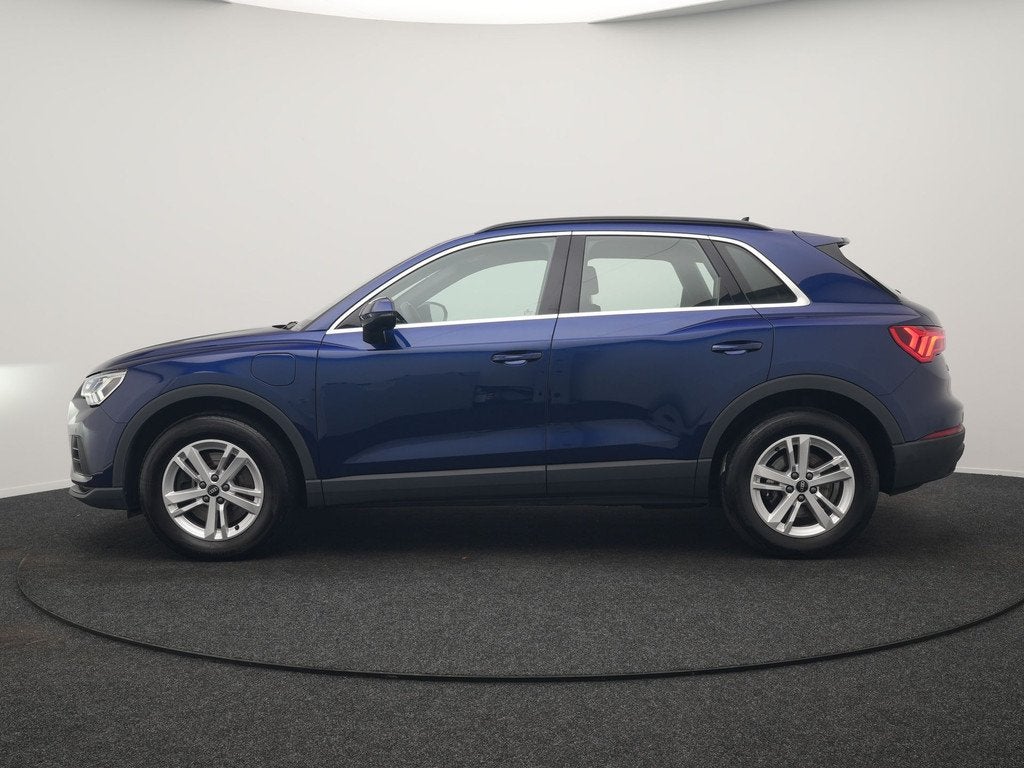 Audi Q3 45 TFSI e S-Line PHEV 245pk Dealer O.H Adaptive Crui, Auto's, Audi, Gebruikt, Zwart, Blauw, Hybride Elektrisch/Benzine