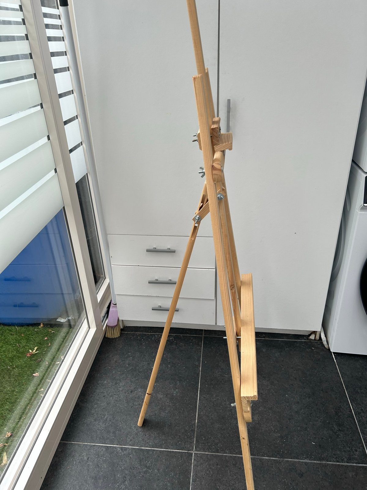 Houten schildersezel - Zo goed als nieuw, Hobby en Vrije tijd, Schilderen, Ophalen of Verzenden, Zo goed als nieuw, Ezel