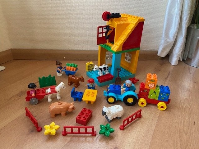 Duplo, grote boerderij: poppetjes dieren auto paard tractor, Kinderen en Baby's, Speelgoed | Duplo en Lego, Ophalen of Verzenden