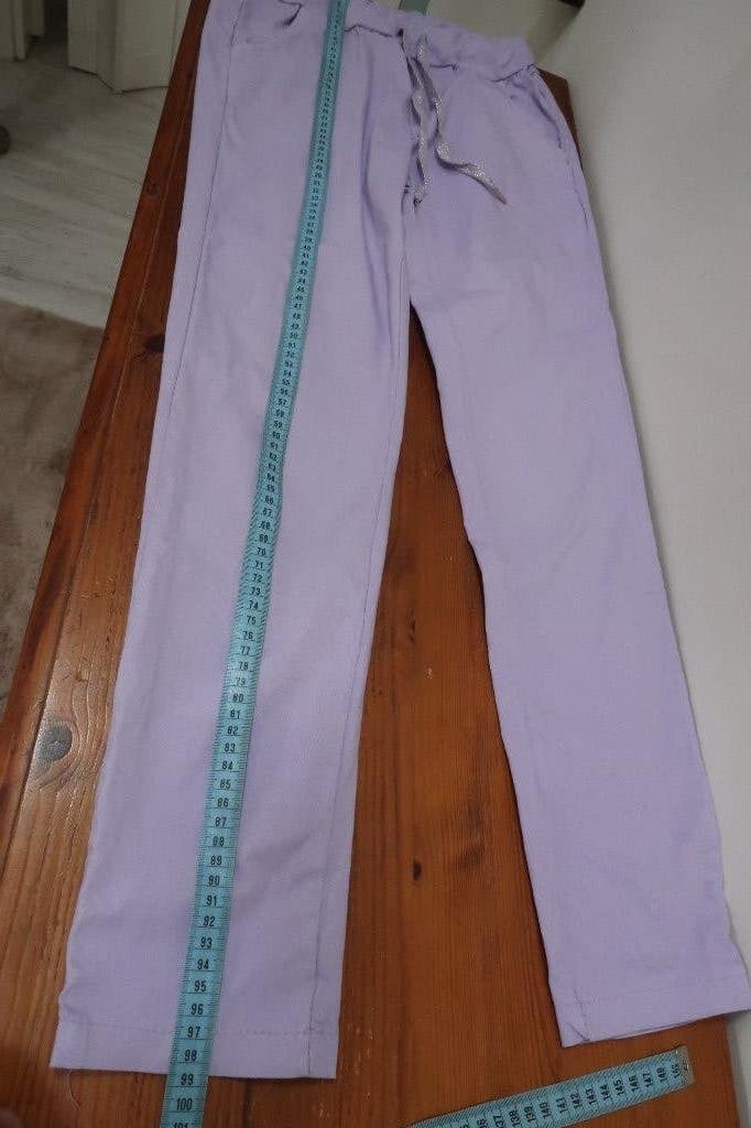 mooie stretch broek lila past tm maat 42, Verzenden, Paars, Maat 42/44 (L), Zo goed als nieuw