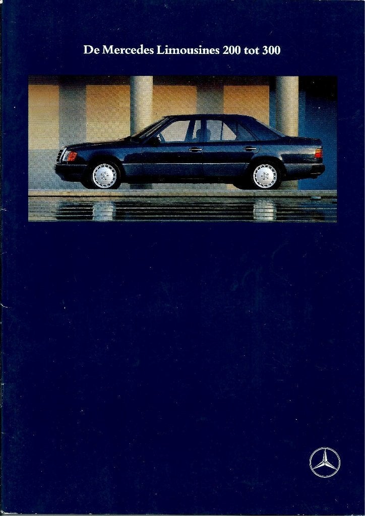 Brochure Mercedes Limousines 200 tot 300 1989, Ophalen of Verzenden, Gelezen, Mercedes