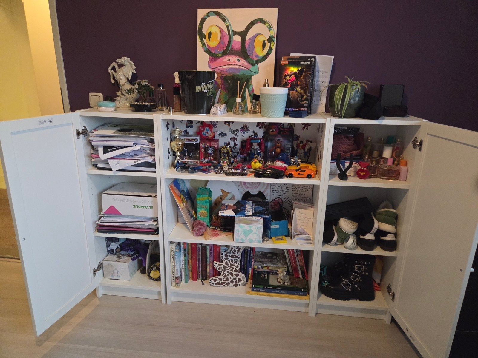 Ikea kast met Transformers stickers, Ophalen, Overige materialen, Kinderkamer, Speels, Modern, 50 tot 100 cm