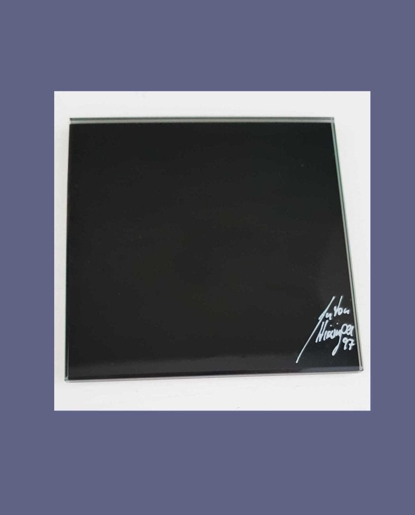 Swarovski zwarte spiegel – gesigneerd Hirzinger 1997, Ophalen of Verzenden, Zo goed als nieuw, Figuurtje