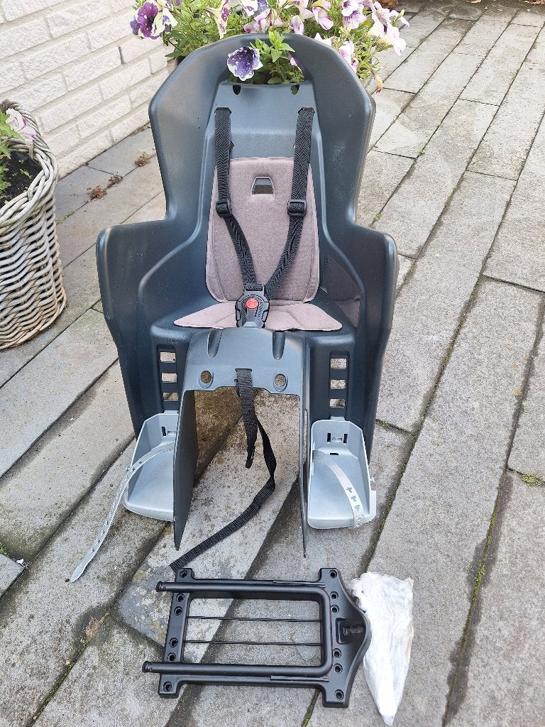 Achterzitje fiets bambino voor gewone fiets, Achterzitje, Ophalen, Overige merken, 15 t/m 25 kg