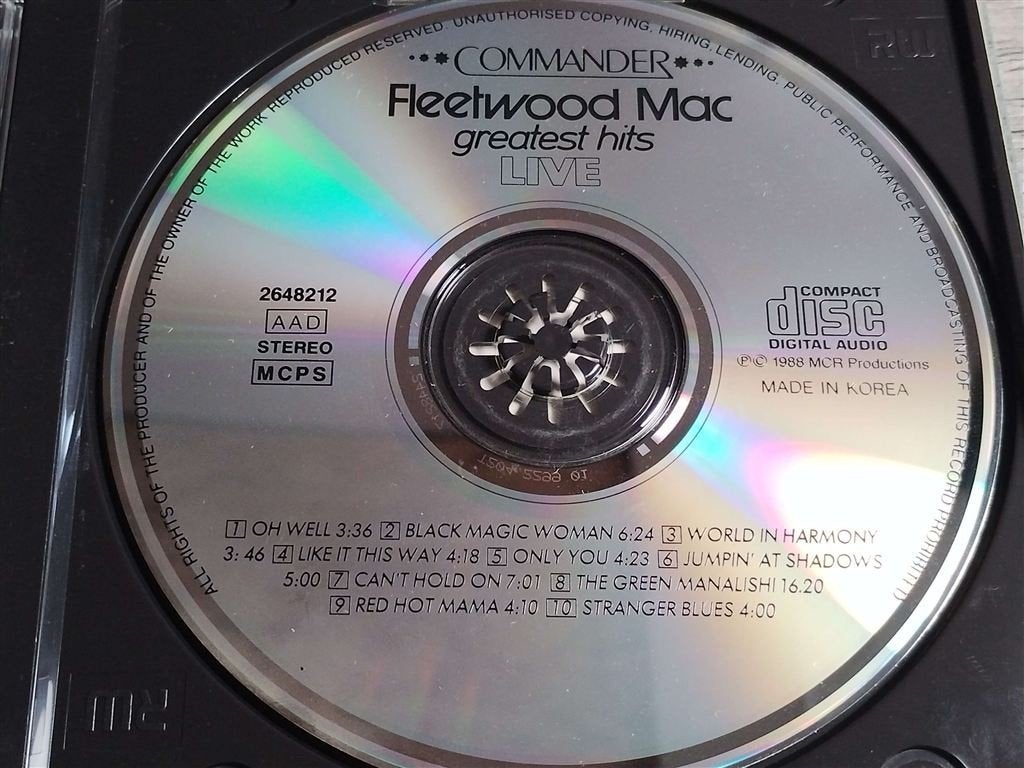Fleetwood Mac ‎– Greatest Hits Live, Ophalen of Verzenden, Zo goed als nieuw, Poprock