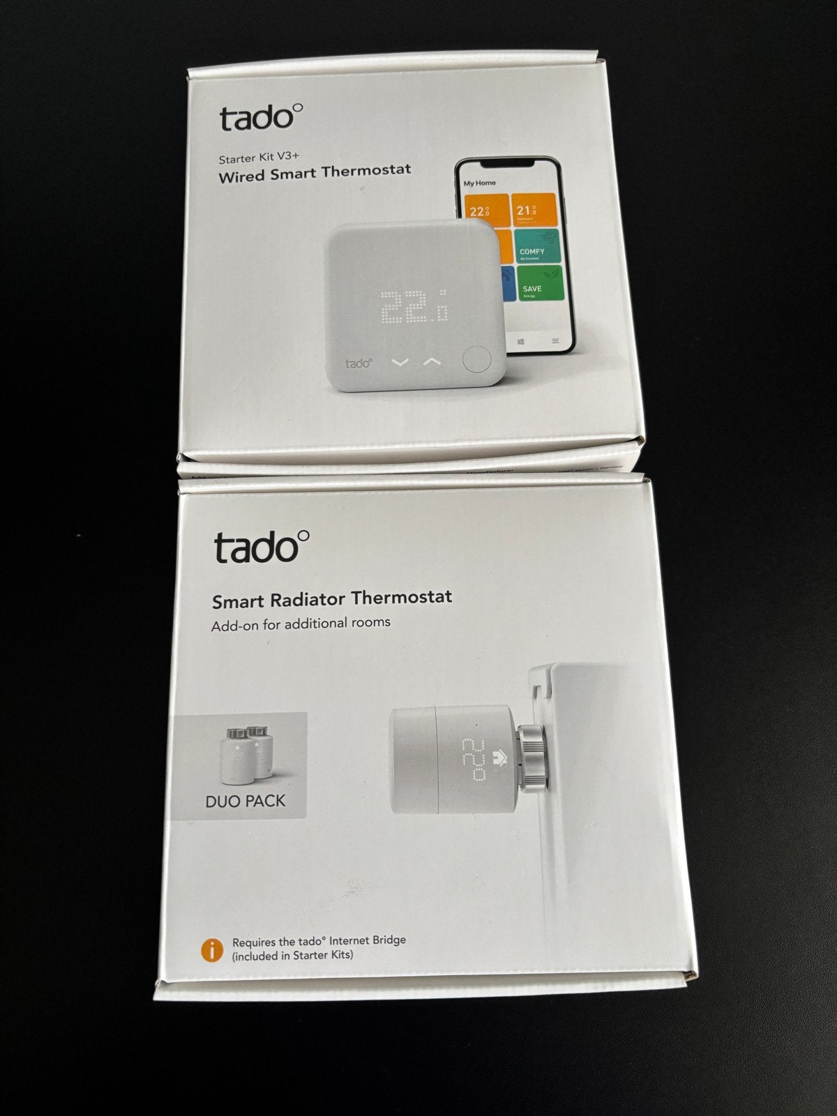 Tado Slimme Thermostaat V3+ Starter Kit & Radiatorthermostaa, Ophalen, Slimme thermostaat, Nieuw