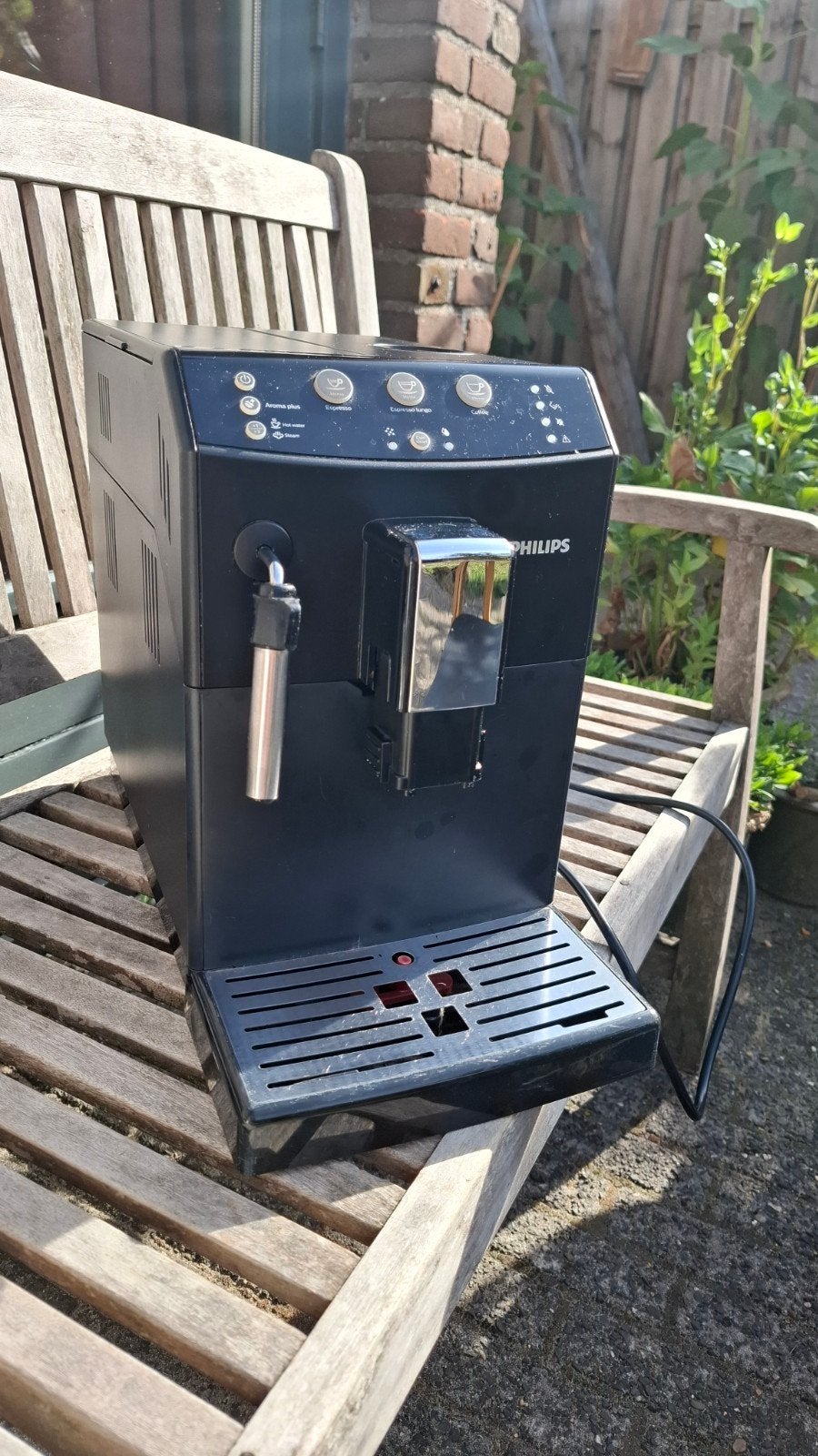 Philips HD8827 bonen koffie machine, Ophalen, Gebruikt, Koffiemachine, Koffiebonen