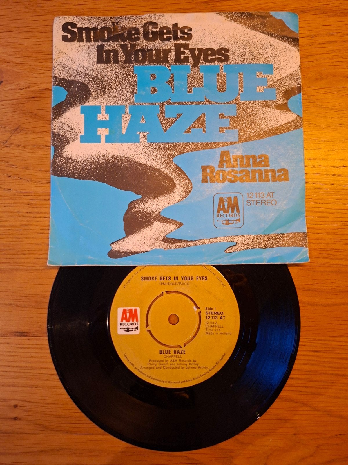 Blue Haze - Smoke Gets In Your Eyes / Anna Rosanna (7 inch), Gebruikt, 7 inch, Ophalen of Verzenden, Pop