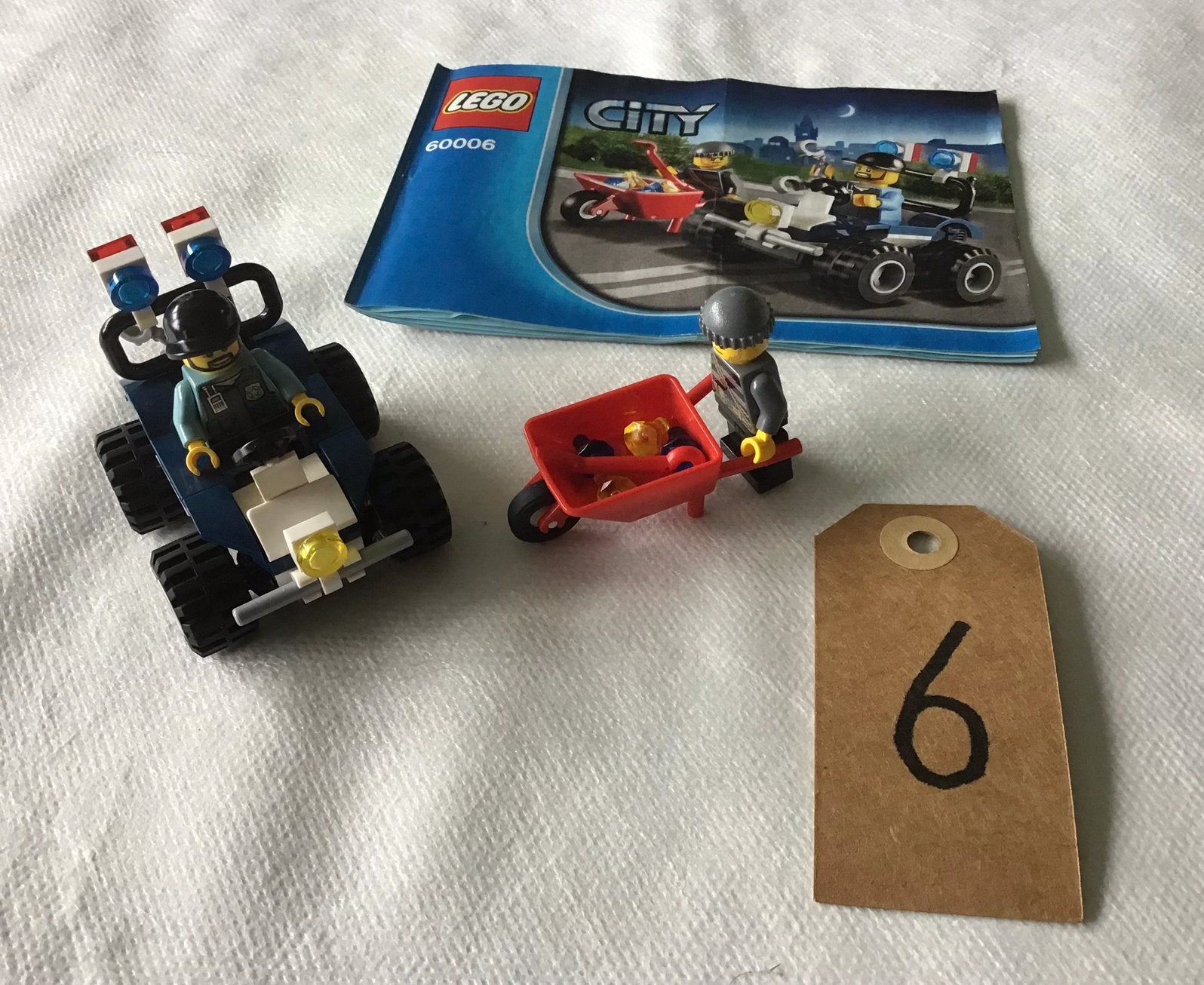 Lego city 60006; Politie Quad, City, Verzenden, Lego, Zo goed als nieuw