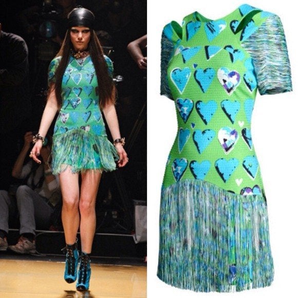 Versace for H&M jurk - Nieuw met kaartjes 38, Maat 38/40 (M), Nieuw, Ophalen of Verzenden, Groen