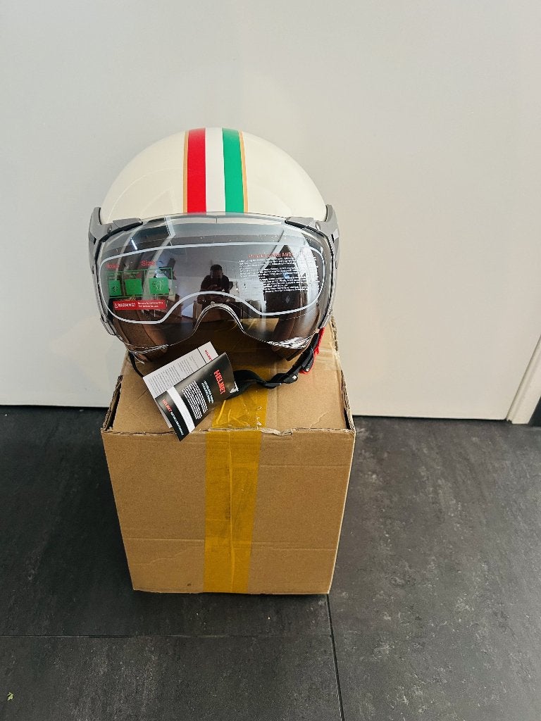 Nieuwe Retro Jethelm Vintage Italië maat XL ECE 22.06 DOT, Ophalen of Verzenden, Nieuw, Extra large of groter, Overige merken