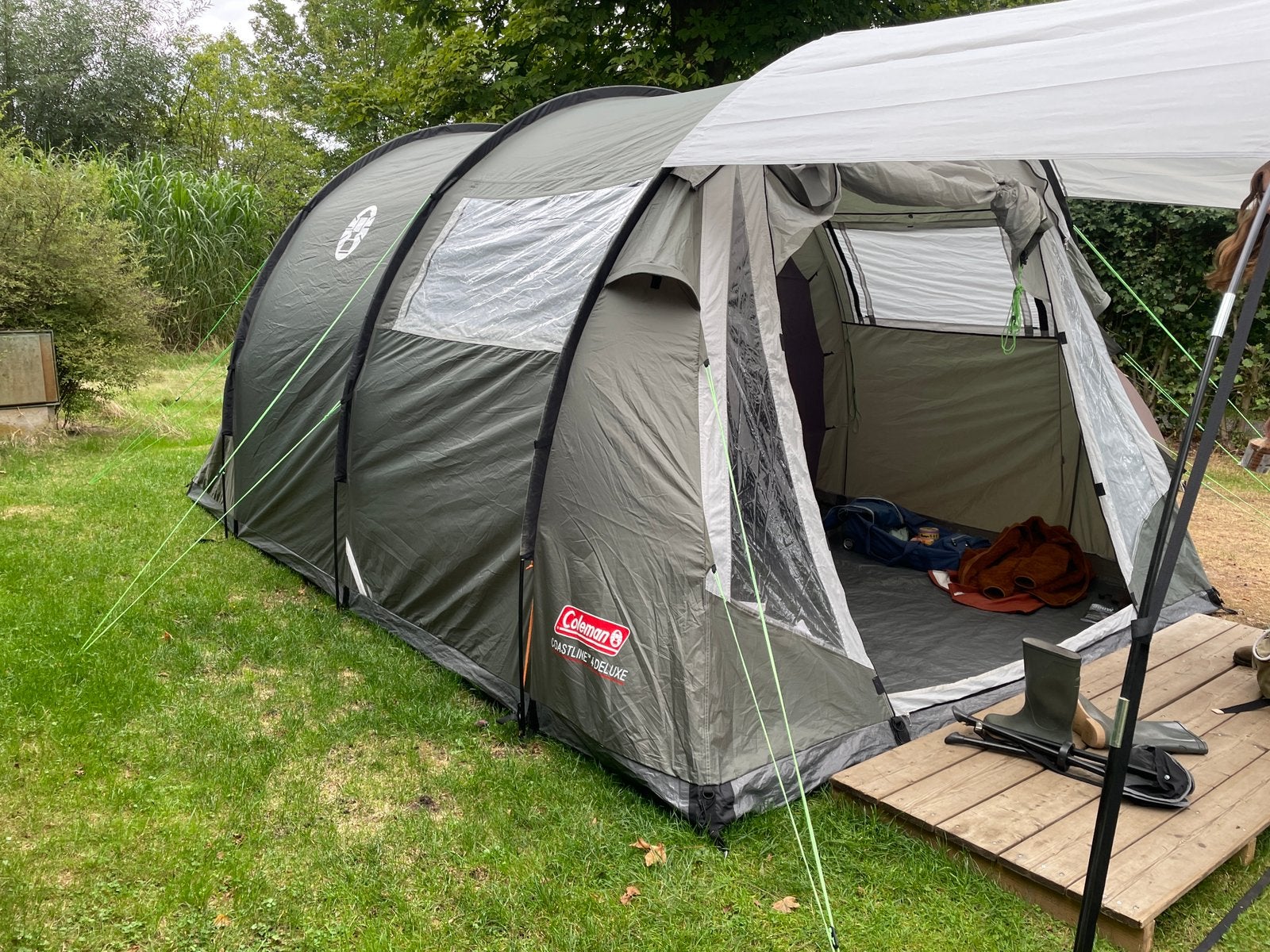 Stokloze Coleman coastline 4 Deluxe, Caravans en Kamperen, Tenten, Ophalen, Gebruikt, Tot en met 4