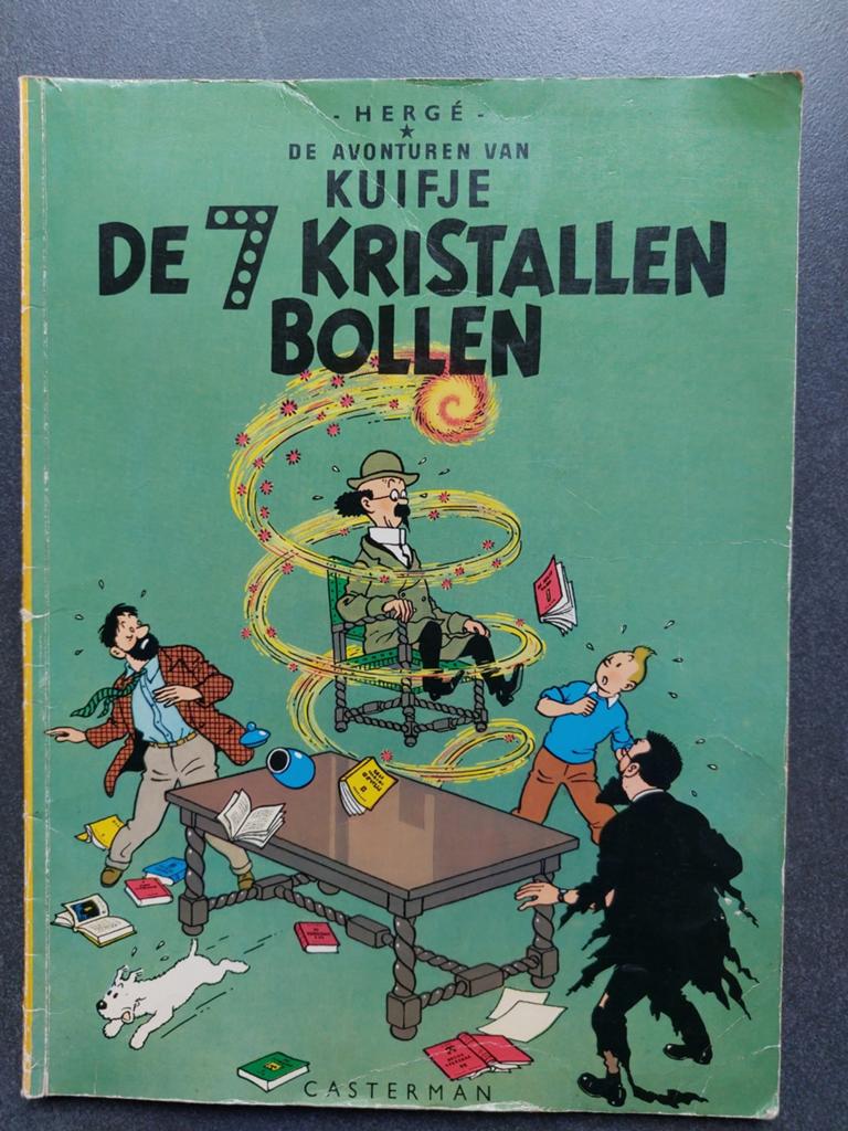 Kuifje: De 7 Kristallen Bollen (Casterman 1948), Boeken, Eén stripboek, Ophalen of Verzenden, Gelezen, Hergé