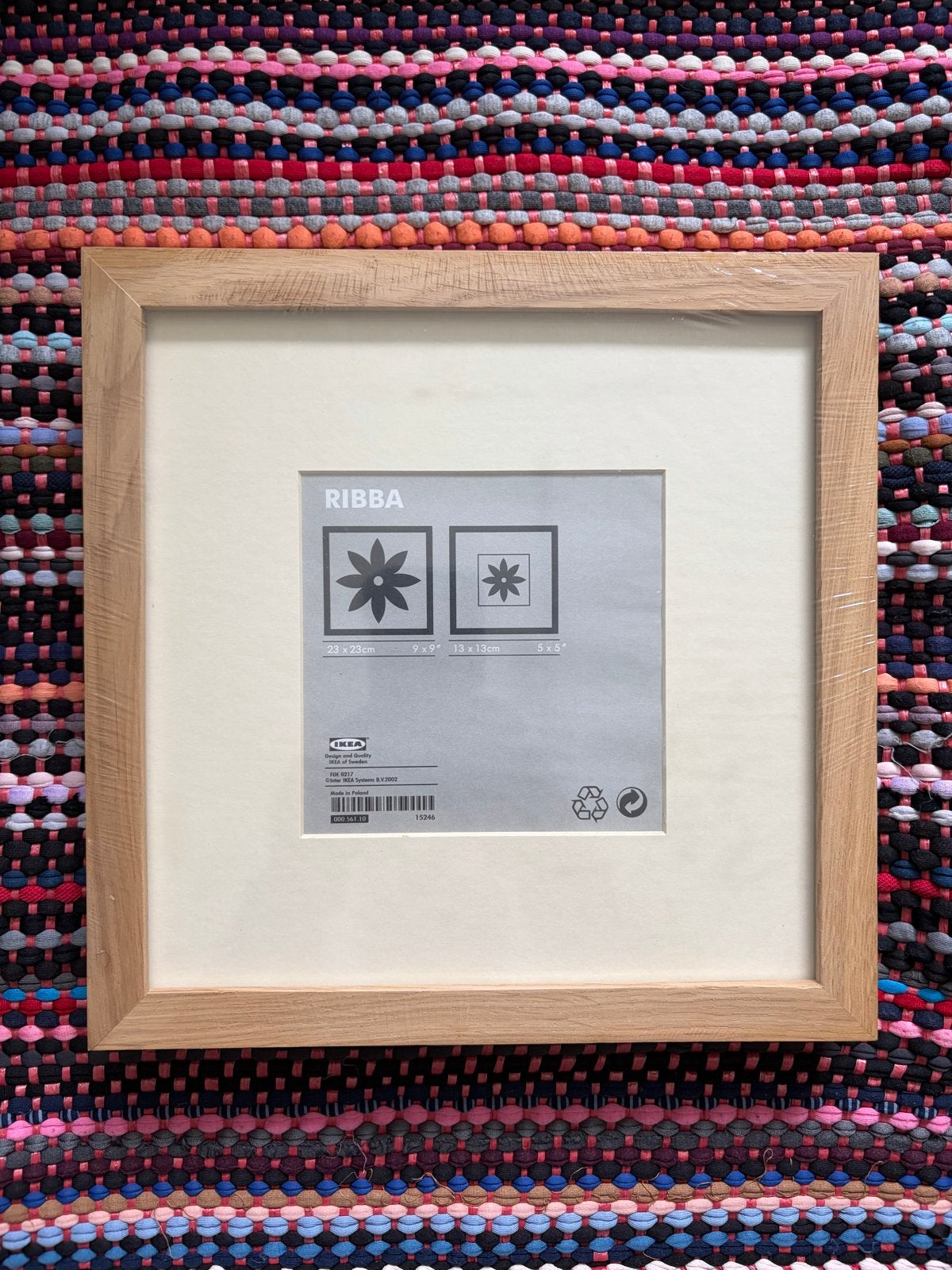 Nieuwe eikenhouten fotolijsten (IKEA Ribba) 23x23 cm, Bruin, Nieuw, Ophalen of Verzenden, Fotolijst