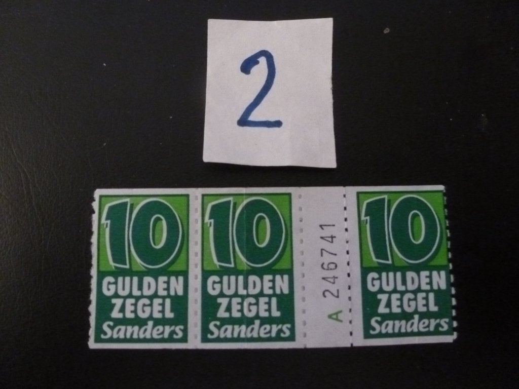Oude supermarkt spaar (koop) zegels. Sanders, Ophalen of Verzenden