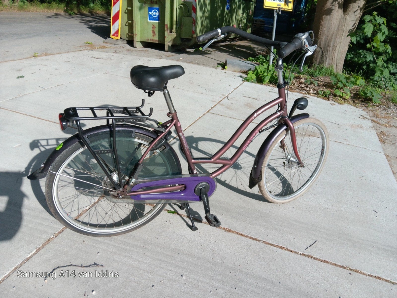 Sparta fiets met 6 versnellingen en ABUS slot, Ophalen